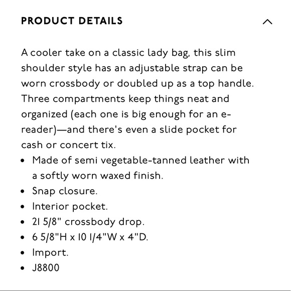 NWOT Madewell Slim Convertible Bag - Picture 7 of 7